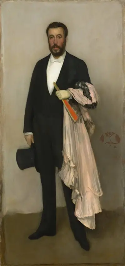 Arrangement in Flesh Colour and Black: Portrait of Theodore Duret James Abbott McNeill Whistler